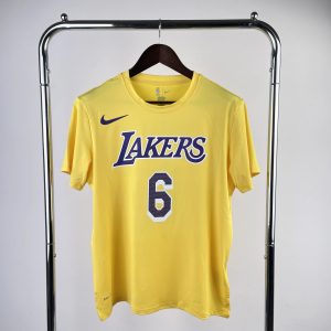 Nike Los Angeles Lakers James Shirt Yellow / Purple – L