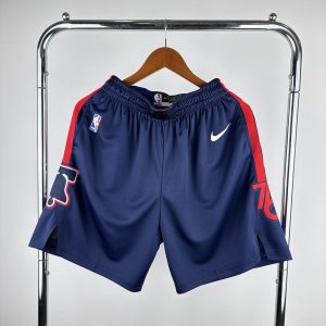 Nike Philadelphia 76Ers 2023/24 Shorts Navy / Red – L