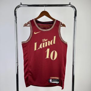 Nike x Donovan Mitchell Cleveland Cavaliers Darius Gallan City Edition 23/24 Jersey Red / Yellow – L