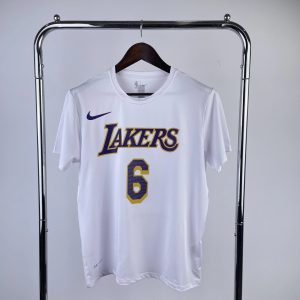 Nike Los Angeles Lakers James Shirt White / Purple – L