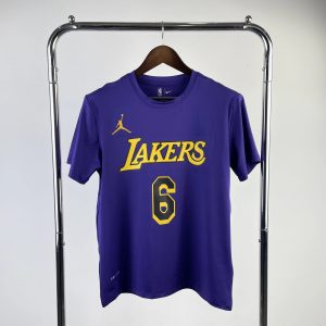 Nike Los Angeles Lakers James Shirt Purple / Yellow – L