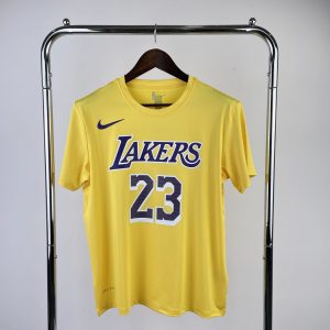 Nike Los Angeles Lakers James Shirt Yellow / Purple – L