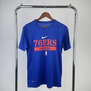 Nike Philadelphia 76Ers Iverson 2022/23 Shirt Blue / Red – L