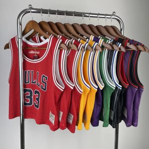 Mitchell & Ness Chicago Bulls Rodman Women Jersey Red / Balck – L