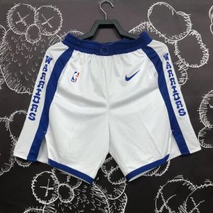 Nike Golden State Warriors Shorts Blue / White – L