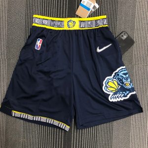 Nike Memphis Grizzlies Morant Shorts Navy / Yellow – L