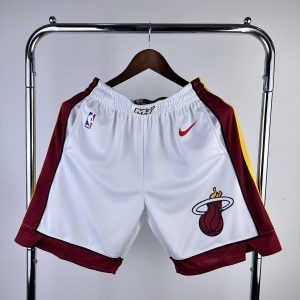 Nike Miami Heat Shorts White / Red – L