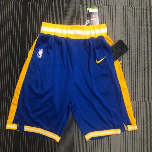 Nike Golden State Warriors Shorts Yellow / Navy – L