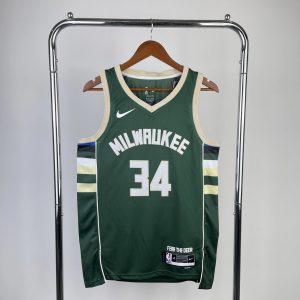 Nike Milwaukee Bucks Giannis 2022/23 Jersey Green – L
