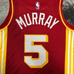 Nike Atlanta Hawks Dejounte Murray 2023-2024 Jersey Red / Yellow – L