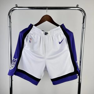 Nike Sacramento Kings Shorts 2023/24 White / Purple – L
