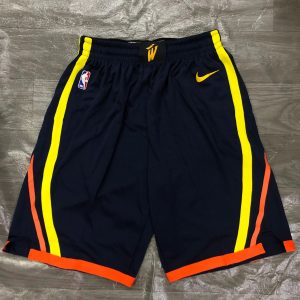 Nike Golden State Warriors Shorts Black / Orange – L