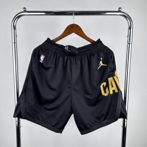Nike Air Jordan Cleveland Cavaliers Statement Edition Shorts Black / Yellow – L
