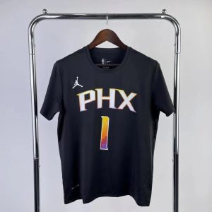 Nike Air Jordan Phoenix Suns Booker Shirt Black / Orange – L