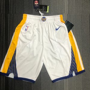 Nike Golden State Warriors Shorts White / Yellow – L