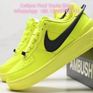 Nike × Ambush Air Force 1 Low Neon Yellow Black – 38.5, 29