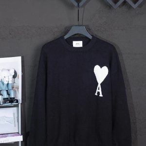 AMI Paris Knit Sweater Heart Logo – 116, l