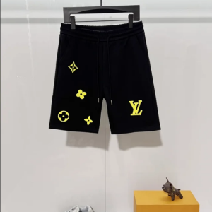 Louis Vuitton (LV) Cotton Shorts Black / Yellow – Black, L