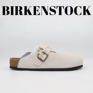 Birkenstock Boston Suede with Logo Buckle – Option 56B4530D, 35