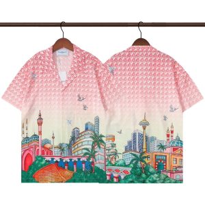 Casablanca Short-Sleeve Shirt Cityscape Print – 010228135, 3XL
