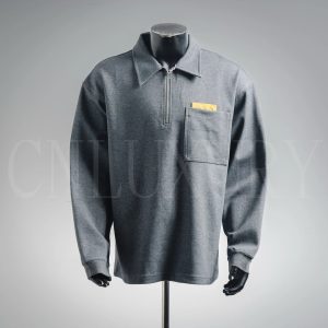 Bottega Veneta Polo Sweater Grey / Brown – gray, L