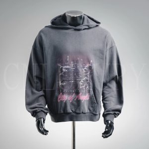 Balenciaga (BB) City Of Angels Hoodie Black / Pink – Black, L