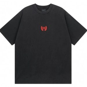Balenciaga BB Paris Icon Shirt Black / Red – Black, L