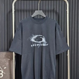 Balenciaga Loop Shirt Black / White – Charcoal black, L