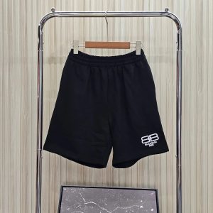 Balenciaga BB Icon Paris Shorts Black – Black, L