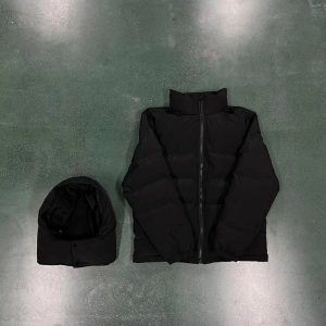Trapstar Hypedrive Detachable Hood Puffer Jacket Black – L