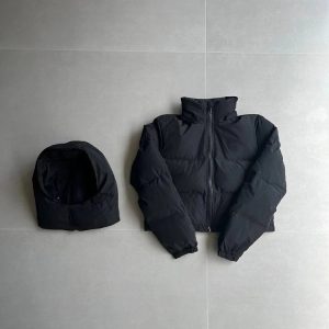 Trapstar Irongate Detachable Hooded Puffer Jacket Black – L