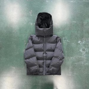 Trapstar Detachable Hooded Puffer Jacket Grey – L