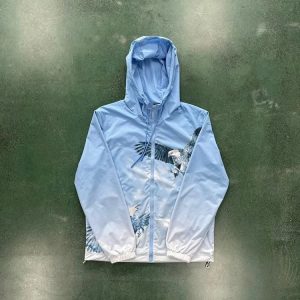Trapstar Eagle Zip Hoodie / Track Jacket Baby Blue – L