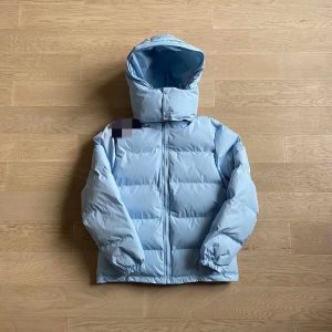 Trapstar Detachable Hooded Puffer Jacket Baby Blue – L