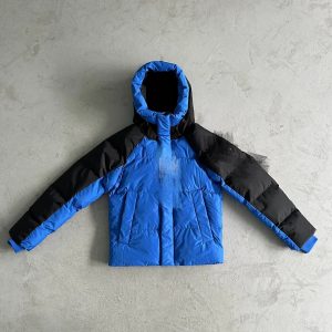 Trapstar Irongate Arch Puffer Jacket Black / Blue – L