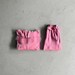 Trapstar Irongate Cropped Batwing Tracksuit Washed Pink – Washing powder, L
