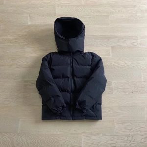 Trapstar Irongate Detachable Hooded Puffer Jacket Black / Grey – L
