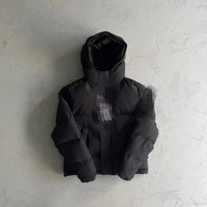 Trapstar Decoded 2022 Hooded Puffer Jacket Black – L