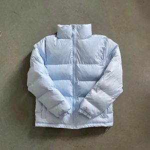 Trapstar Hyperdrive Puffer Jacket Baby Blue / White – L