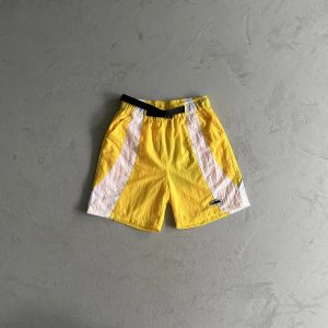 Corteiz Spring Shorts Yellow / White – L