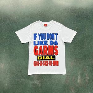 Corteiz 0208-Go-Suck-Urself Shirt White / Red – White, L