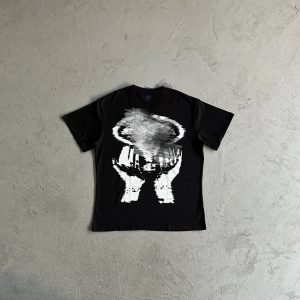 Corteiz Sketchy Hands Shirt Black / White – Black, L