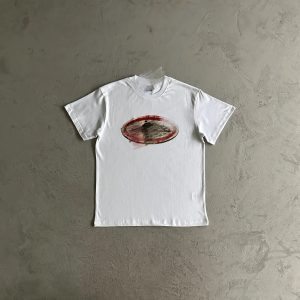 Corteiz Rusty Alcatraz Shirt White / Red – white, L