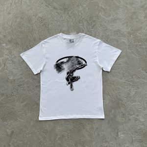 Corteiz Alcatraz Statue Shirt White / Black – white, L