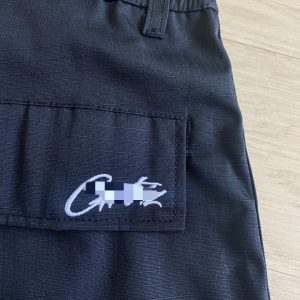 Corteiz Alcatraz Cargo Shorts 2.0 Black / White – L