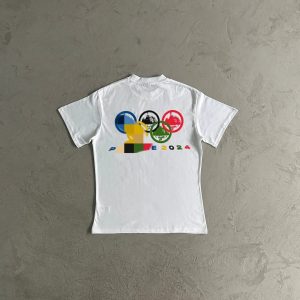 Corteiz Paname 2024 Shirt White / Rainbow – white, L