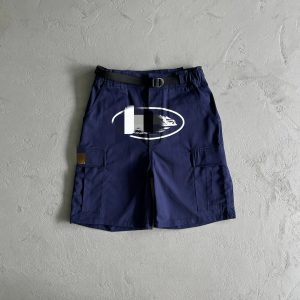 Corteiz Alcatraz Cargo Short Navy / White – L