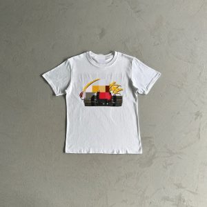 Corteiz Times Up Bitch Shirt White / Yellow – white, L