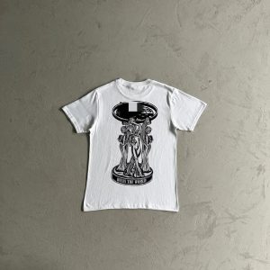 Corteiz Halfstone Shirt White / Black – white, L